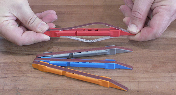 A craftsman demonstrates 2Sand.com Sanding Detailer Sticks