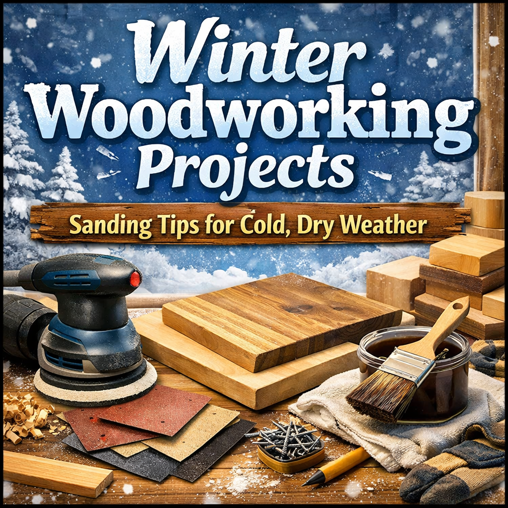 Winter woodworking projects: sanding tips for cold, dry weather