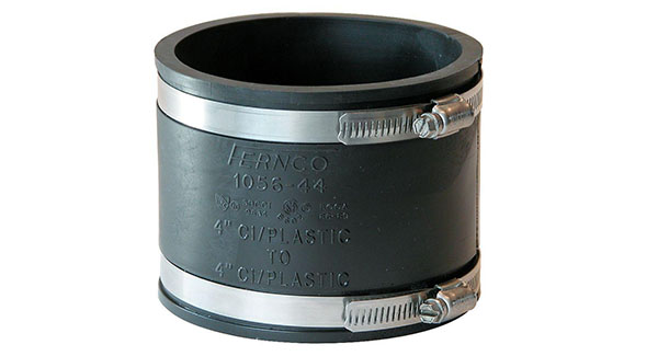 A 4 inch Fernco connector