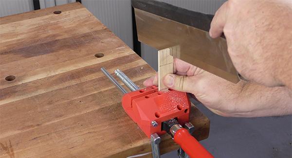 A craftsman creating a template for making a mop sander.