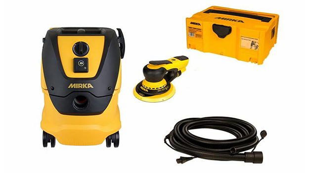 An image of the Mirka DEROS dust-free sanding system